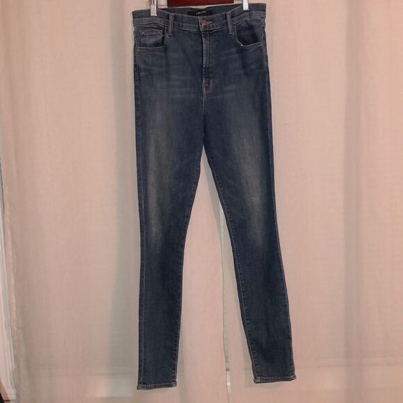 J Brand 30/30 Carolina Skinny Stretch Designer Blue Jeans - Picture 5 of 16